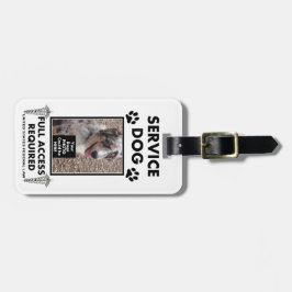 Service Dog Photo-id Bagagelabel