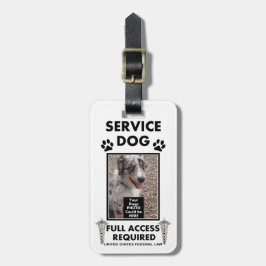 Service Dog Photo-id Bagagelabel