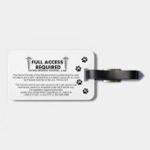 Service Dog Photo-id Bagagelabel (Achterkant horizontaal)