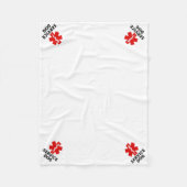 Service Dog Place Mat Fleece Deken (Voorkant)