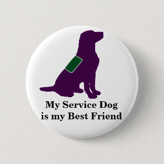 Service Dog Ronde Button 5,7 Cm