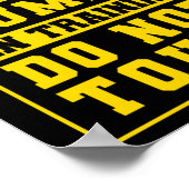 Service Dog Trainer Human in Training raakt niet a Poster (Hoek)