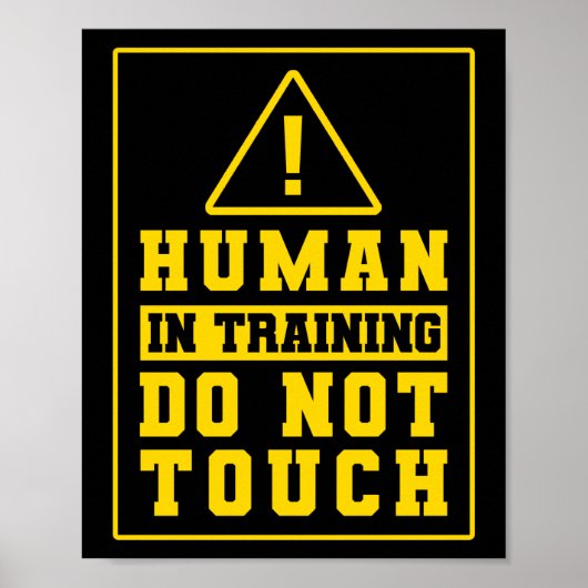 Service Dog Trainer Human in Training raakt niet a Poster (Voorkant)