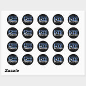 Service Dog Trainer Ronde Sticker (Vel)
