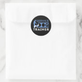 Service Dog Trainer Ronde Sticker (Tas)