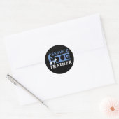Service Dog Trainer Ronde Sticker (Envelop)