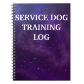 Service Dog Training Log Notitieboek (Voorkant)