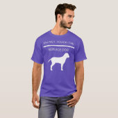 Service Dog Training Raak de service niet aan T-shirt (Voorkant volledig)
