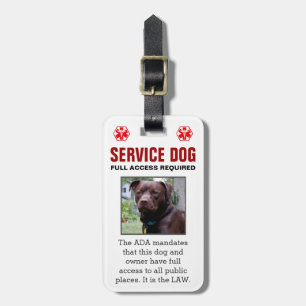Service Dog - volledige toegang vereist badge Bagagelabel
