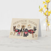 Service Dog Wenskaarten Kaart (Gele Bloem)