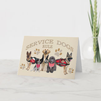 Service Dog Wenskaarten Kaart