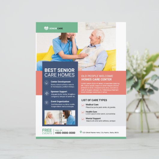 Service Flyer-Sjabloon voor hogere kosten (Staand voorkant)