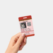 Service Hond Canada verticale Badge (Handheld)
