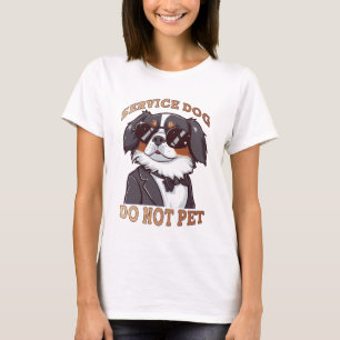 Service hond niet grappig huisdier t-shirt