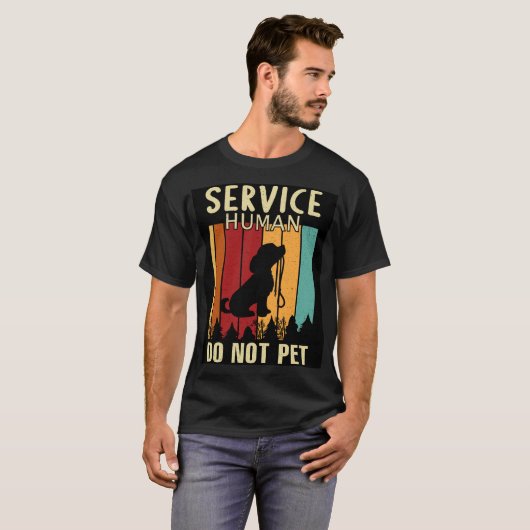 Service Human T-shirt (Voorkant volledig)