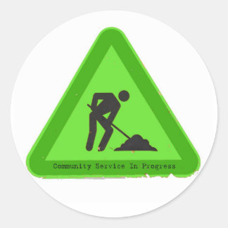 Service in uitvoering Sticker