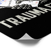 Service Industry Trauma Club Funny Server Bartende Poster (Hoek)