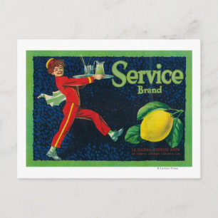 Service Lemon LabelLa Habra, CA Briefkaart
