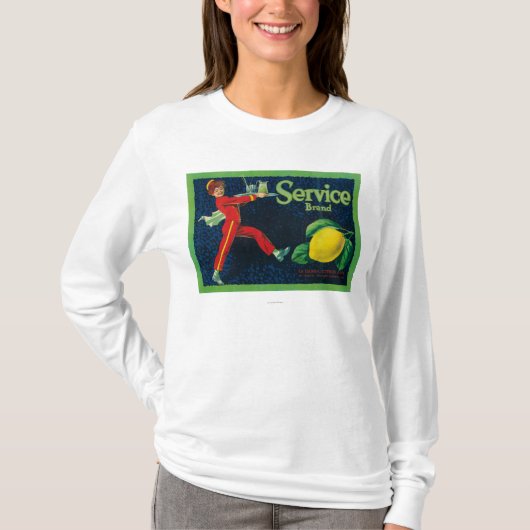 Service Lemon LabelLa Habra, CA T-shirt (Voorkant)