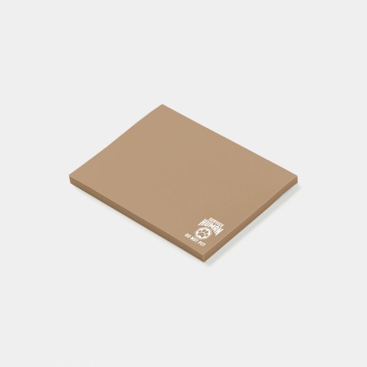 Service Menselijk ontwerp Niet Huisdier Grappig Qu Post-it® Notes (Schuin)