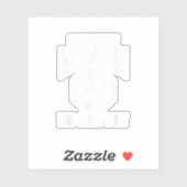 Service Menselijk ontwerp Niet Huisdier Grappig Qu Sticker (Vel)