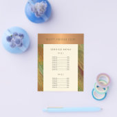 Service menu promotioneel moderne schoonheidssalon (Enkel)