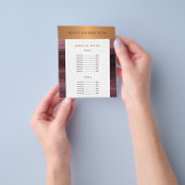 Service menu promotionele schoonheidssalon flyer (Hand)