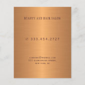 Service menu promotionele schoonheidssalon flyer (Achterkant)