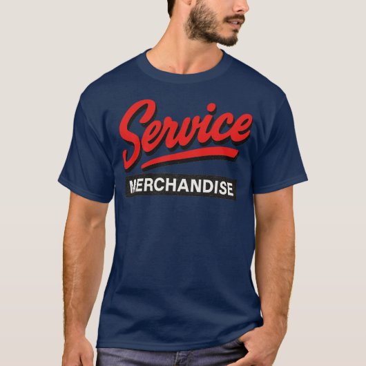 Service Merchandise Retro 80s T-shirt (Voorkant)