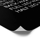 Service Price Menu Custom Printed Poster (Hoek)