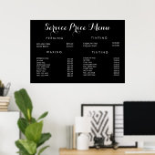 Service Prijs Menu Op Maat Gemaakt Geprint Poster (Thuiskantoor)