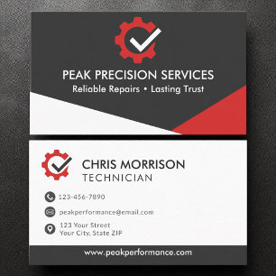 Service Repair Mechanic Professionele Moderne Logo Visitekaartje