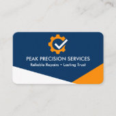 Service Reparatie Monteur QR Code Visitekaartje (Voorkant)