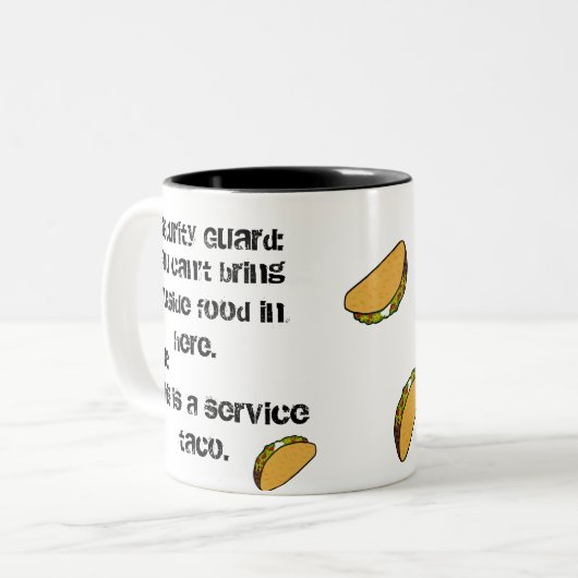 Service Taco Coffee Mok (Voorkant links)