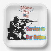 Service To Nation  Papieren Bordje (Voorkant)