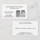 Service-Visitekaartje voor verkoop en reparatie va Visitekaartje (Voorkant / Achterkant)