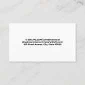 Service voor het reinigen van autowasbellen visitekaartje (Achterkant)