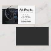 Service voor het schoonmaken van auto's voor autom visitekaartje (Voorkant / Achterkant)