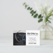 Service voor het schoonmaken van auto's voor autom visitekaartje (Staand voorkant)