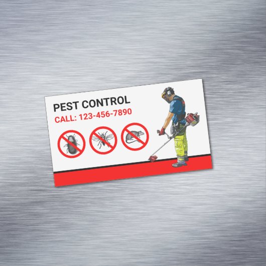 Service voor het verwijderen van bugs Professional Magnetisch Visitekaartje (Voorbeeld)