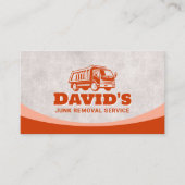 Service voor het verwijderen van rommel en het sch visitekaartje (Voorkant)