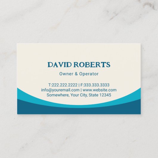 Service voor het verwijderen van rommel en het ver visitekaartje (Achterkant)