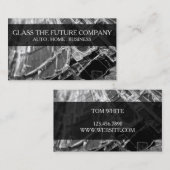 Service voor installatie van glasreparatie Visitek Visitekaartje (Voorkant / Achterkant)