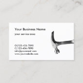 Service voor reparatie van auto's visitekaartje (Achterkant)