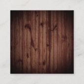 Service voor reparatie van handymanonderhoud vierkante visitekaartje (Achterkant)