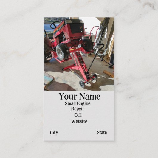 Service voor reparatie van kleine motoren visitekaartje (Voorkant)