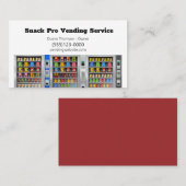 Service voor verkoopautomaat voor Snack Vendor Visitekaartje (Voorkant / Achterkant)