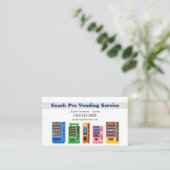 Service voor verkoopautomaat voor Snack Vendor Visitekaartje (Staand voorkant)