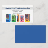 Service voor verkoopautomaat voor Snack Vendor Visitekaartje (Voorkant / Achterkant)