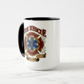 Service voor zelfbrandbeveiliging mok (Voorkant links)